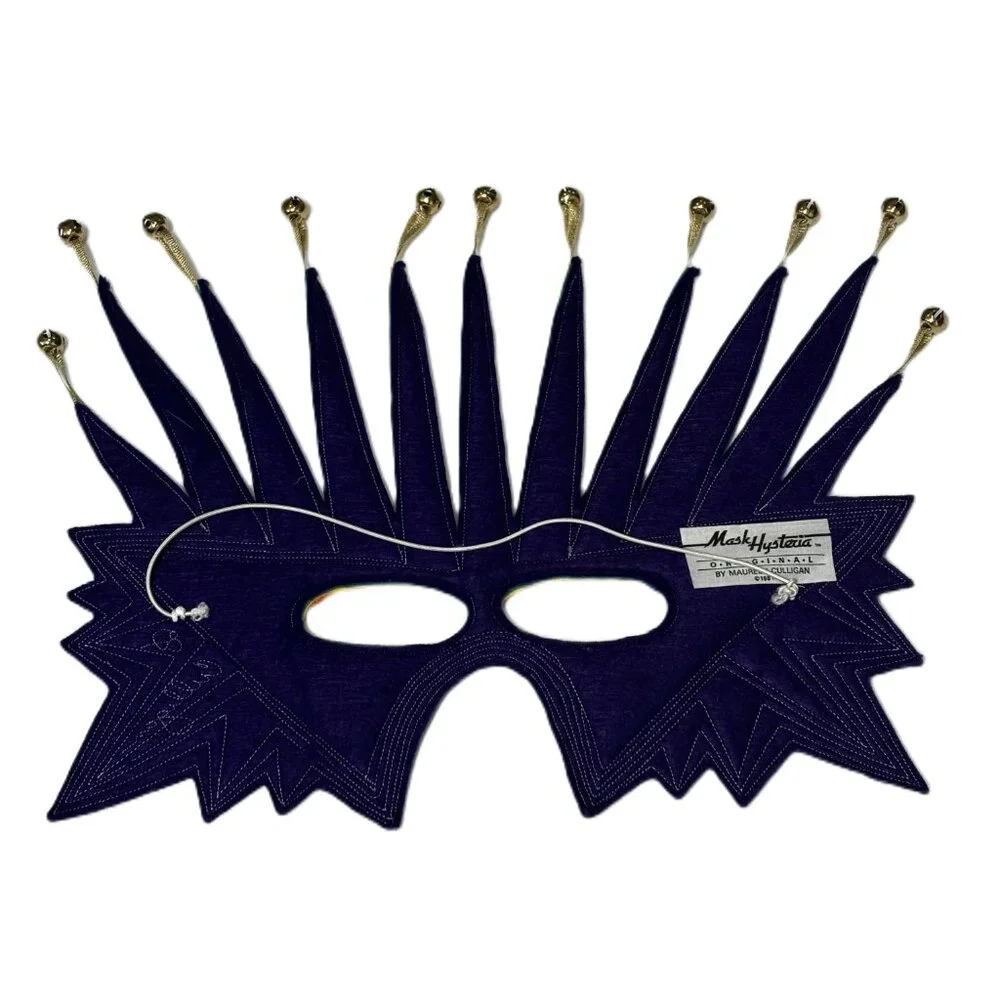 Mask Hysteria by Maureen Culligan Felt Carnival Festival Masquerade Mask EVUC